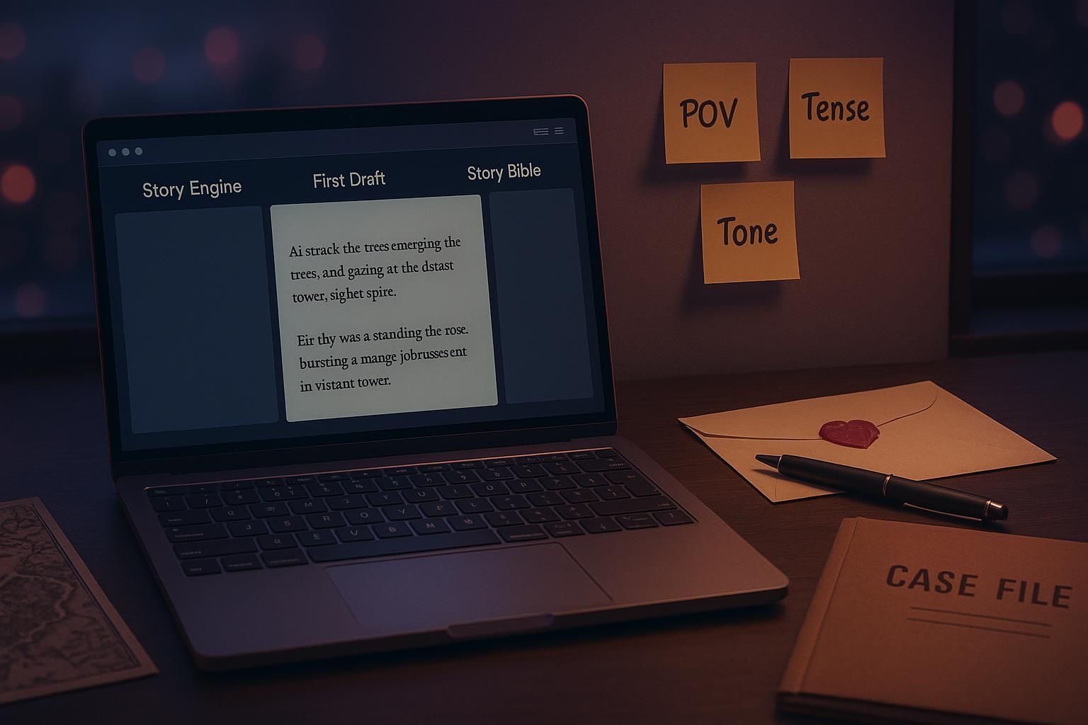 Sudowrite Story Engine review - AI fiction writing tool interface