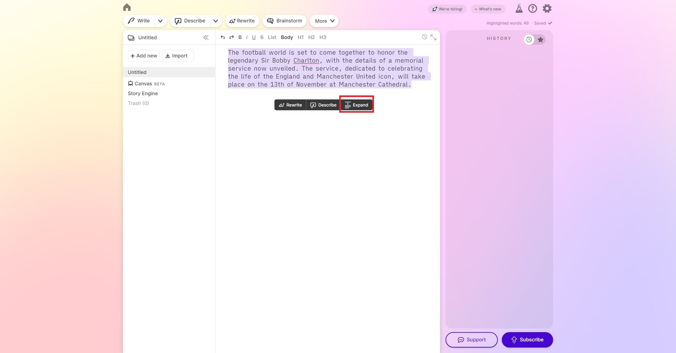 Sudowrite Story Engine - AI Novel Writing Tool for Fiction Authors